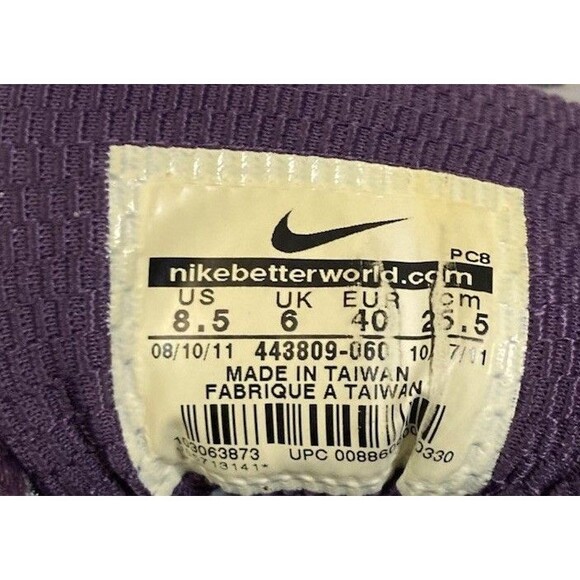 Nike  Zoom Vomero 6 Womens Running Shoe Size 8.5 Gray Purple Athletic Sneaker - Picture 9 of 11